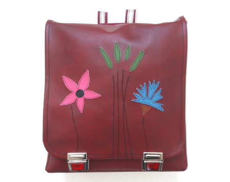 Schultaschen aus der Schweiz Medusa Design, Schulrucksack, Schultasche, Thek, Rucksack, Schultasche made in switzerland, Schultasche pink, Tasche mit Blumen, Schulmappe, Schulrucksack, swissmade schoolbag