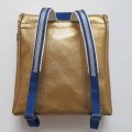 Rucksack Blumen gold hinten