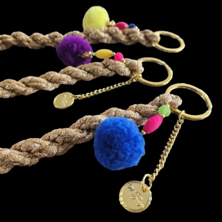 Keyholder, Schlüsselanhänger gold Accessoires