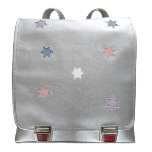 Schulthek Thek Rucksack silber Sterne Schule
